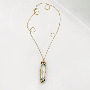 Deco Fortune Locket (Multi-Color) - Gold